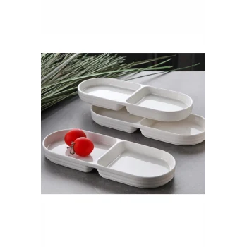 3lü 25cm 2 Bölmeli Çerezlik G3497