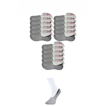 Gri Kadın Babet Çorap 15 çift