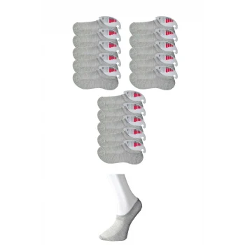 Gri Kadın Görünmez Çorap 15 çift