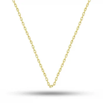 Luz&Pos Gümüş Gold 0.30 Mikron 45 Cm Forse Kadın Zincir