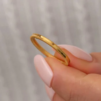 Luz&Pos Gümüş Gold Ajda Kadın Yüzük