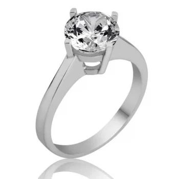 Luz&Pos Gümüş Tek Taş Bayan Yüzük