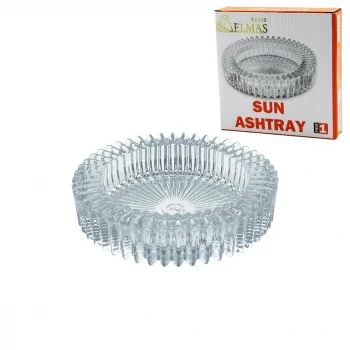 Güneş Yuvarlak Cam Küllük Çap: 14.5cm - Y: 3.2cm