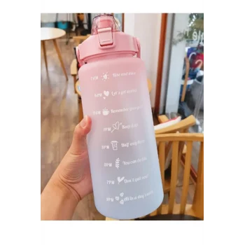Günlük Motivasyon Su Matarası 2 Litre