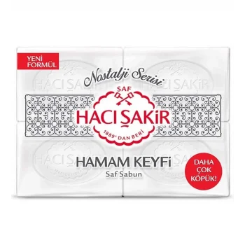 Hacı Şakir Nostalji Serisi 4lü Hamam Keyfi Katı Sabun 200x4 800gr.