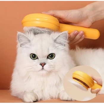 Hamburger Şekilli Otomatik Temizlenen Evcil Hayvan Tarağı