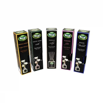 Hayat Alfa Kare 100ml Bambu Çubuklu Mix Ortam Oda Kokusu