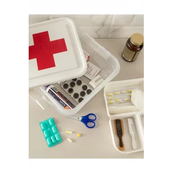 İlk Yardım Saklama Kutusu - Ecza Kutusu (kızılhaç)