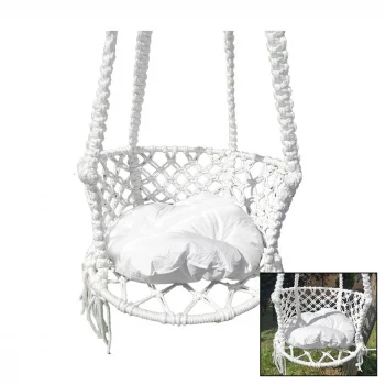 İpek Hamak Davul Salıncak  Minderli   Çap:60cm   150kg.taşıma Kapasitesi   1-asma Halatı - 1-çelik Dubel