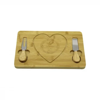 Kalpli Bıçak Sağ-solahşap Bambu Kahvaltı Peynir Sunum Pano2 Bıçak=ahşap Sap19x29cm-1.5cm