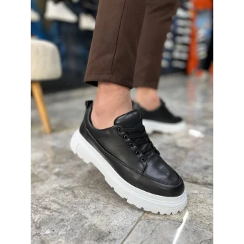 KB-702 Kuback Siyah Cilt Günlük Erkek Ayakkabı