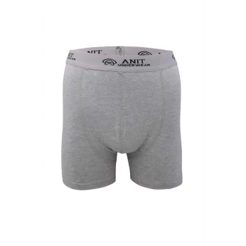 Kısa Paça Likralı Erkek Boxer Gri - 1115A