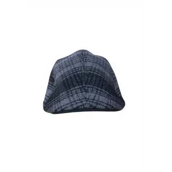 Kışlık Kulaklı Ekose Ördek Şapka Koyu Renk