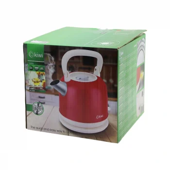 Kiwi Kk-3340r Kırmızı Nostalji Demlik Modelçelik Kettle Su Isıtıcı 2.2lt 1800w Paslanmaz Çelik Gövde- Gizli Resiztans
