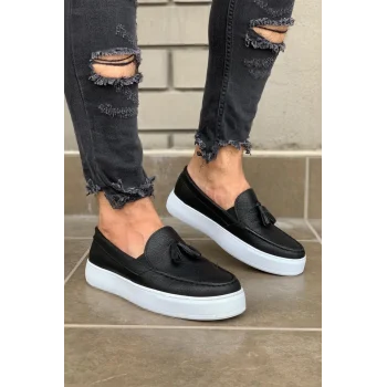 Knack Günlük Spor Klasik Ayakkabı 717 Siyah (Beyaz Taban)