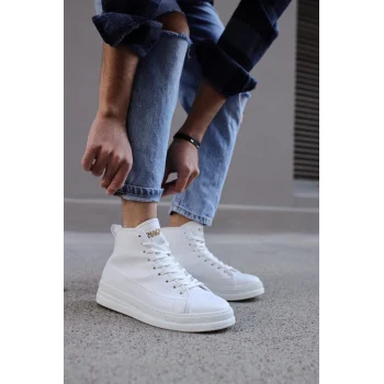 Knack Yüksek Taban Ayakkabı C-030 Beyaz