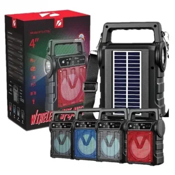 Kts-1706 Taşınabilir Güneş Enerjili Fenerli Bluetooth Hoparlör