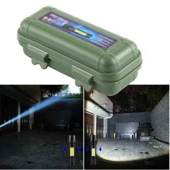 Kutulu Mini El Feneri – Taşınabilir Led Kamp Ve Acil Durum El Lambası Plastik Gövde