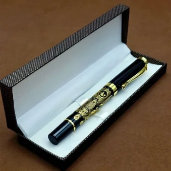 Kutulu Osmanlı Tuğralı Metal Kalem