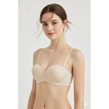 Lazer Kesim Dolgulu Telsiz  İz Yapmaz Sütyen Ten