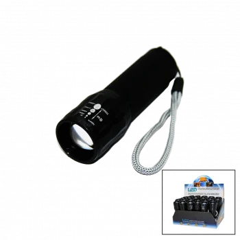 Led Gold Orıon Hıghlıghtıng Aluminum Flashlight Pilli Zoomlu El Feneri Metal Kasa