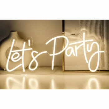 LETS PARTY Yazılı Neon Led