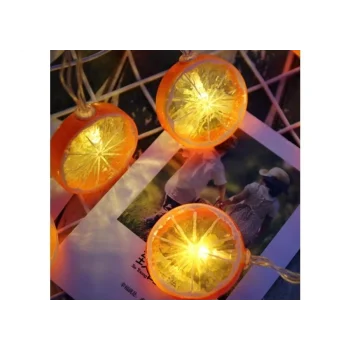 Limon Dilimi Şeklinde Dekoratif Dolma 10 Lu Led