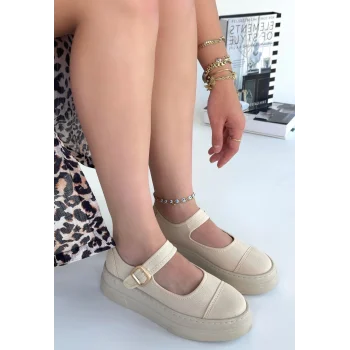 Lunni Bej Keten Spor Ayakkabı