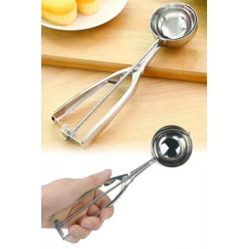 Lüx Paslanmaz Çelik Dondurma Helva ve Kurabiye Kaşığı 22cm