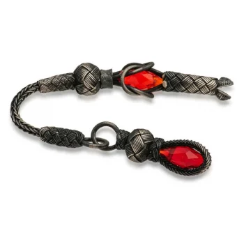 Luz&Pos ​1000 Ayar Gümüş Zirkon Taşlı Kazaz Püsküllü