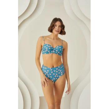 Luz&Pos Arias Closet Deep Straplez Yüksel Bel Bikini Takımı