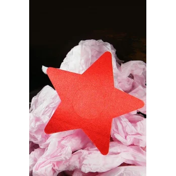 Luz&Pos Arias Closet Kırmızı Yıldız Şeklinde Fantezi Göğüs Ucu Kapatıcı