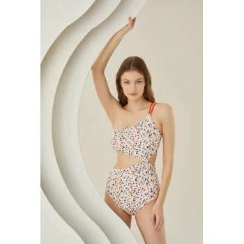 Luz&Pos Arias Closet Puantiyeli Şık Desenli Mayokini