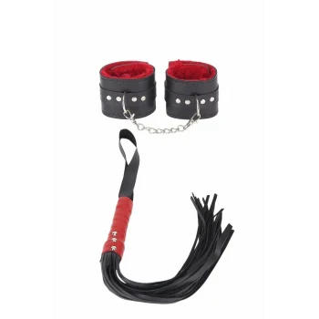 Luz&Pos Arias Closet Kırbaç Ve Kelepce İçi Kırmızı İkili Set