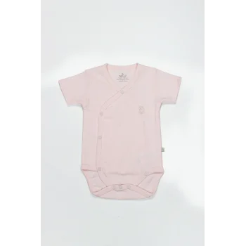 Luz&Pos Bistyle Organik Natural Basic Style Kruvaze Yarım Kol Body Bs17101 Pembe