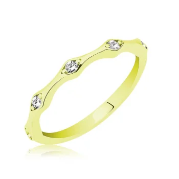 Luz&Pos Gümüş Altın Beştaş Mekik Bayan Yüzük