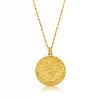 Luz&Pos Gümüş Reşat Altın Bayan Kolye