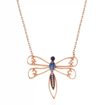 Luz&Pos Gümüş Rose Yusufçuk Kadın Kolye