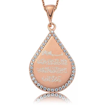 Luz&Pos Gümüş Taşlı Nazar Duası Bayan Kolye