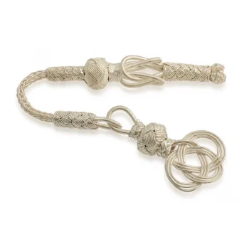 Luz&Pos Gümüş Trabzon Örmesi Kazaz Tesbih Püskülü