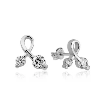 Luz&Pos ​gümüş Zirkon Taşlı Çivili Bayan Küpe