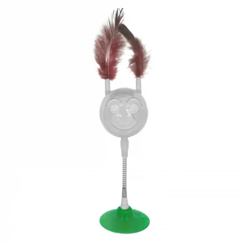 Markapet Gülenyüz Hacı Yatmaz Ödül Hazneli Kedi Oyuncağı Vantuzlu 6 X 30 cm Yeşil