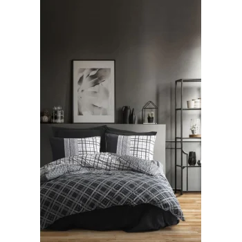 Masculine Çift Kişilik Nevresim Takımı Carlos Siyah