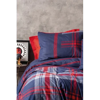 Masculine Tek Kişilik Nevresim Takımı Abel Kırmızı