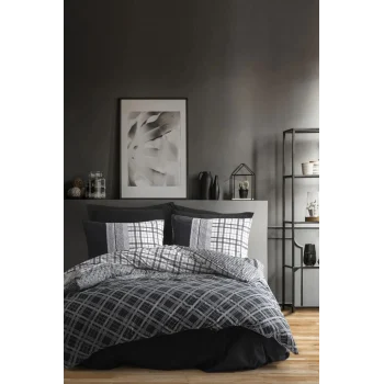 Masculine Tek Kişilik Nevresim Takımı Carlos Siyah