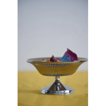 Metal Ayaklı Cam Şekerlik Meyvelik