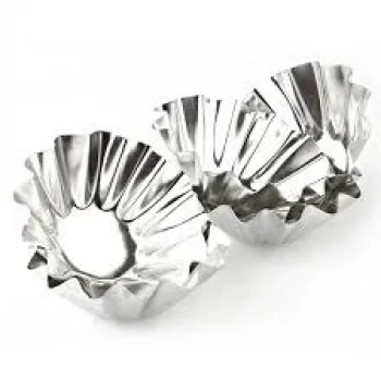 Metal Küçük 6 Parça  Kek Kapsülü