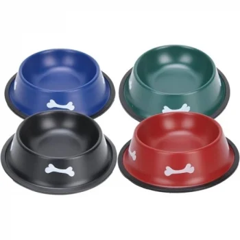 Renkli Kemik Desenli Metal Mama Kabı