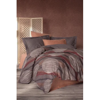 Modern Tek Kişilik Nevresim Takımı Fluss Tarçın