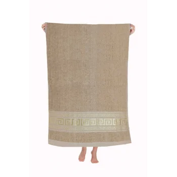 Nayra &#37;100 Pamuklu Banyo Havlusu 70x140 Cm Bej